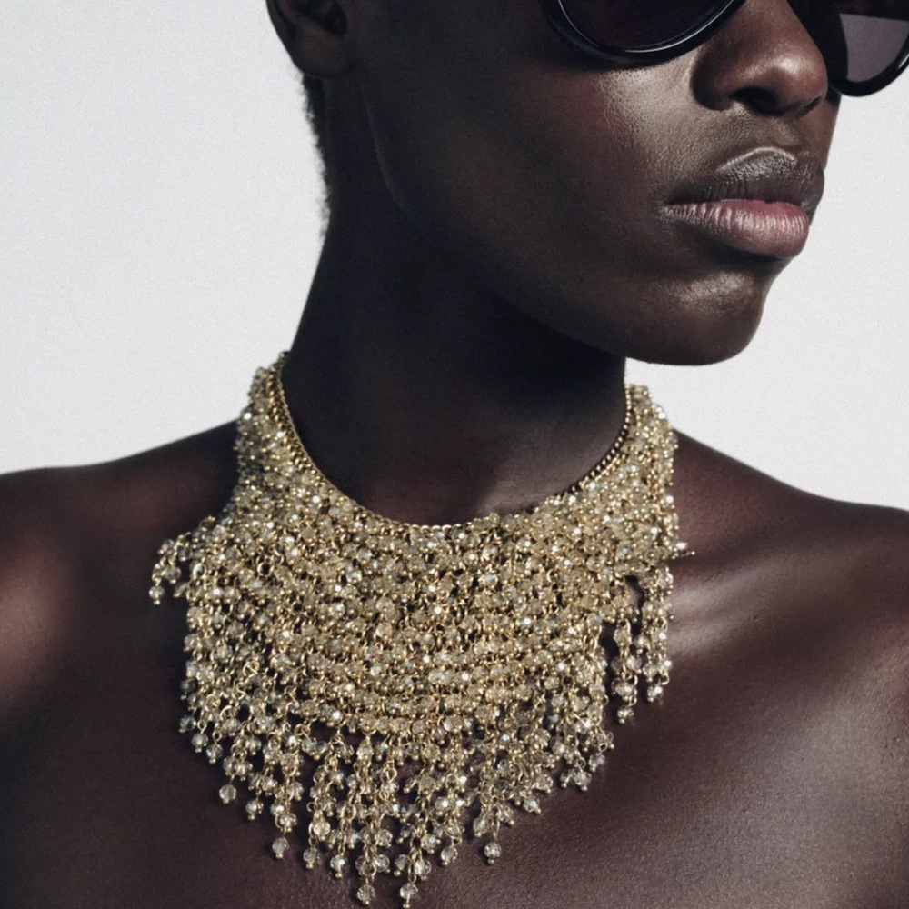 ZARA SHIMMERING WATERFALL NECKLACE